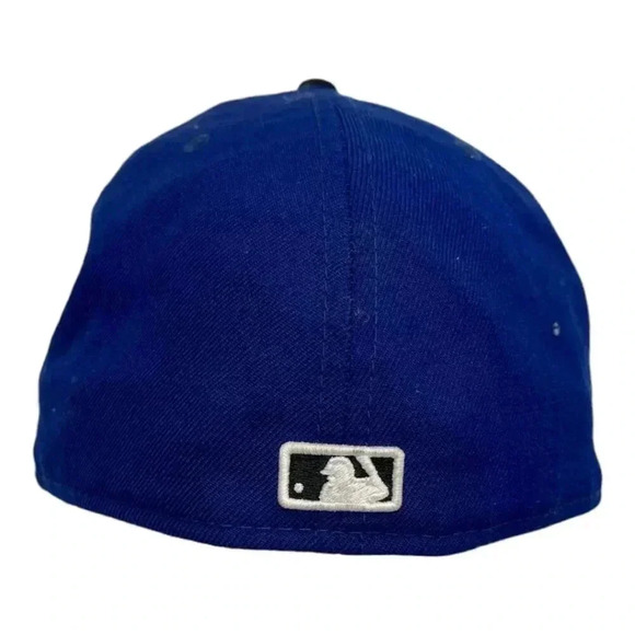 New Era Men's 5950 Blue Jays Fitted Baseball Cap Blue 100% Wool Size 7 3/4" - Picture 4 of 10